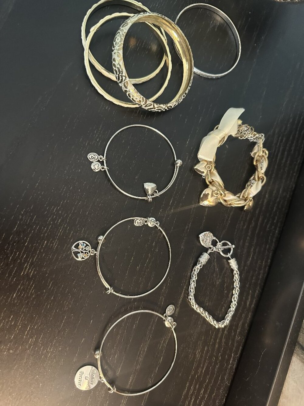 Assorted 11-piece Silver and Gold Fashion Bracelet Lot